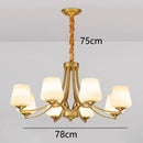 Modern gold rope led pendant light for dining room