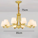 Modern gold rope led pendant light for dining room