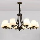 Modern gold rope led pendant light for dining room