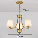 Modern gold rope led pendant light for dining room