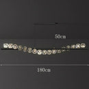 Modern gold crystal led pendant light for dining room