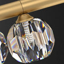 Modern gold crystal led pendant light for dining room