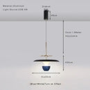 Modern metallic disc led pendant light for kitchen dining room