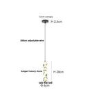 DecorBites™ LED Pendant Light Fixture Modern Luxury Stone Hanging Lamp