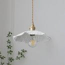 DecorBites™ LED Pendant Light Fixture Walnut Wood Ceramic Knob Switch Hanging Lamp
