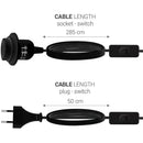 Industrial black led pendant light with switch bedroom cord kit