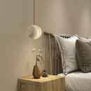 DecorBites™ LED Pendant Light Fixture Yellow Travertine Adjustable Hanging Lamp