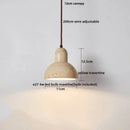 DecorBites™ LED Pendant Light Fixture Yellow Travertine Adjustable Hanging Lamp