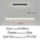 DecorBites™ LED Pendant Light for Dining Table Kitchen Home Decoration Indo Lighting Lustre White Black Fixture Hanging Lamp