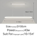 DecorBites™ LED Pendant Light for Dining Table Kitchen Home Decoration Indo Lighting Lustre White Black Fixture Hanging Lamp