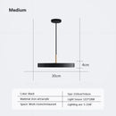Minimalist cream navy & black led pendant light for dining room