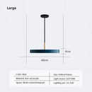 Minimalist cream navy & black led pendant light for dining room