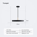 Minimalist cream navy & black led pendant light for dining room