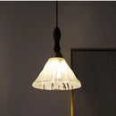 Japan style walnut and white glass led pendant light dining room