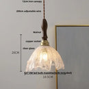 Japan style walnut and white glass led pendant light dining room
