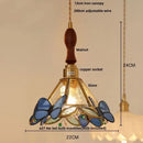 Japan style walnut and white glass led pendant light dining room