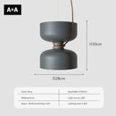 Modern minimalist black & off-white led pendant light for bedroom