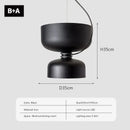 Modern minimalist black & off-white led pendant light for bedroom
