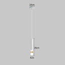 Modern black & gold led pendant light dining room cylindrical lamp