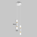 Modern black & gold led pendant light dining room cylindrical lamp
