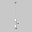 Modern black & gold led pendant light dining room cylindrical lamp
