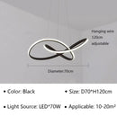 Modern minimalist white led pendant light for living room