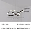 Modern minimalist white led pendant light for living room