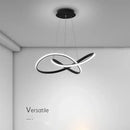Modern minimalist white led pendant light for living room