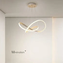 Modern minimalist white led pendant light for living room
