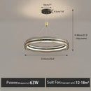DecorBites™ LED Pendant Light: Modern Minimalist Chandelier for Living, Dining, Kitchen, Bedroom, Office