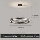 DecorBites™ LED Pendant Light: Modern Minimalist Chandelier for Living, Dining, Kitchen, Bedroom, Office
