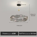 DecorBites™ LED Pendant Light: Modern Minimalist Chandelier for Living, Dining, Kitchen, Bedroom, Office