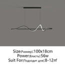 DecorBites™ LED Pendant Light - Modern White/Black Long Line for Home, Restaurant, Office