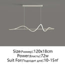 DecorBites™ LED Pendant Light - Modern White/Black Long Line for Home, Restaurant, Office