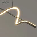 DecorBites™ LED Pendant Light - Modern White/Black Long Line for Home, Restaurant, Office