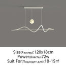 DecorBites™ LED Pendant Light - Modern White/Black Long Line for Home, Restaurant, Office