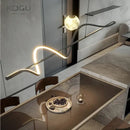 DecorBites™ LED Pendant Light - Modern White/Black Long Line for Home, Restaurant, Office