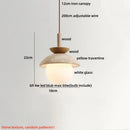 Modern concrete and glass led pendant light dining room