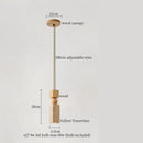 DecorBites™ LED Pendant Light Yellow Travertine Modern Hanging Lampara