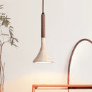 DecorBites™ LED Pendant Light Yellow Travertine Modern Hanging Lampara
