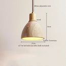 DecorBites™ LED Pendant Light Yellow Travertine Modern Hanging Lampara