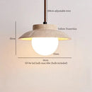 DecorBites™ LED Pendant Light Yellow Travertine Modern Hanging Lampara