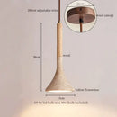 DecorBites™ LED Pendant Light Yellow Travertine Modern Hanging Lampara