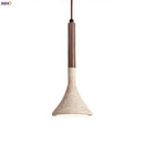 DecorBites™ LED Pendant Light Yellow Travertine Modern Hanging Lampara