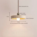 DecorBites™ LED Pendant Light Yellow Travertine Modern Hanging Lampara