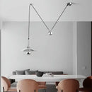 Modern gold disc led pendant lighting bedroom hanging lamp
