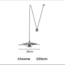 Modern gold disc led pendant lighting bedroom hanging lamp