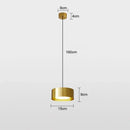 Modern cylindrical led pendant lights for kitchen and living room
