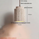 DecorBites™ LED Pendant Lights Bar Decor Yellow Travertine Stone Wood Hang Lamp