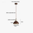 DecorBites™ LED Pendant Lights Bar Decor Yellow Travertine Stone Wood Hang Lamp